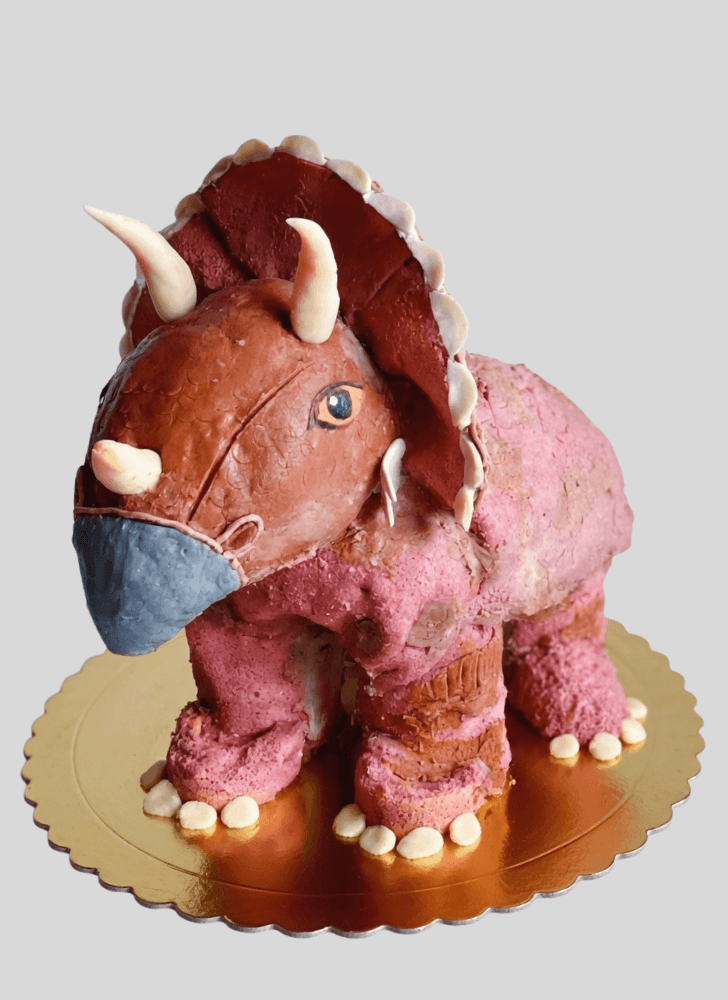 Inviting Triceratops Cake