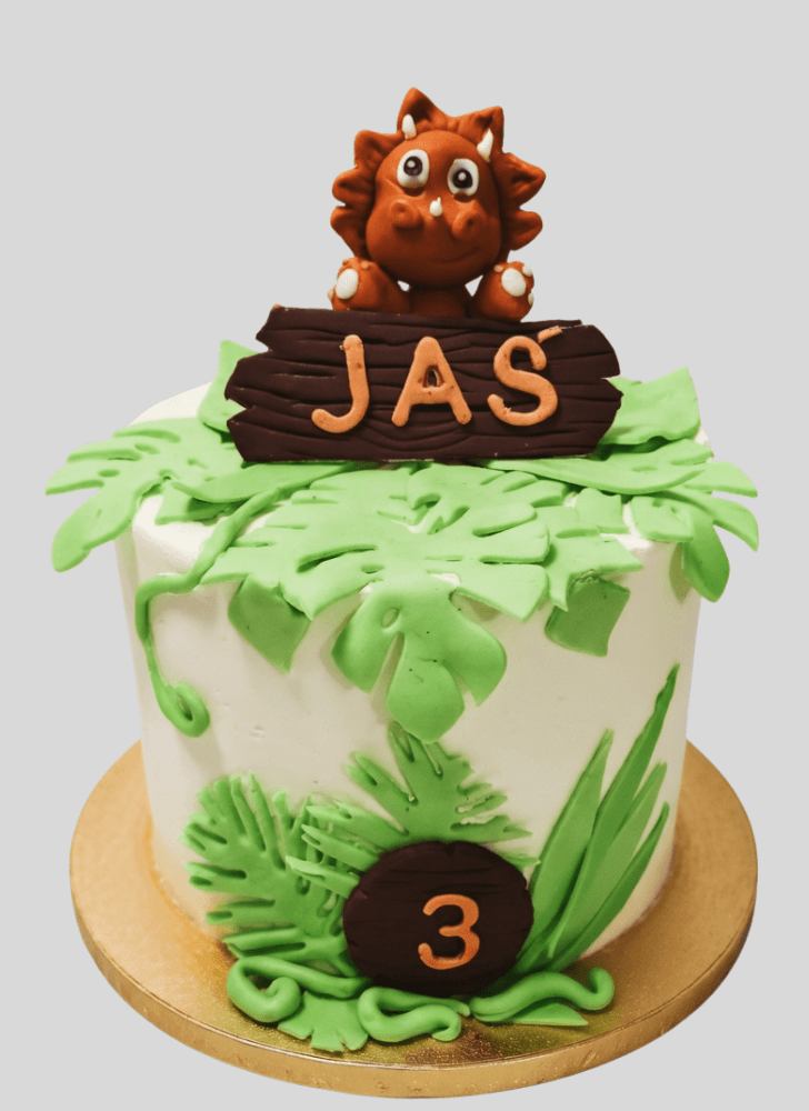 Magnetic Triceratops Cake