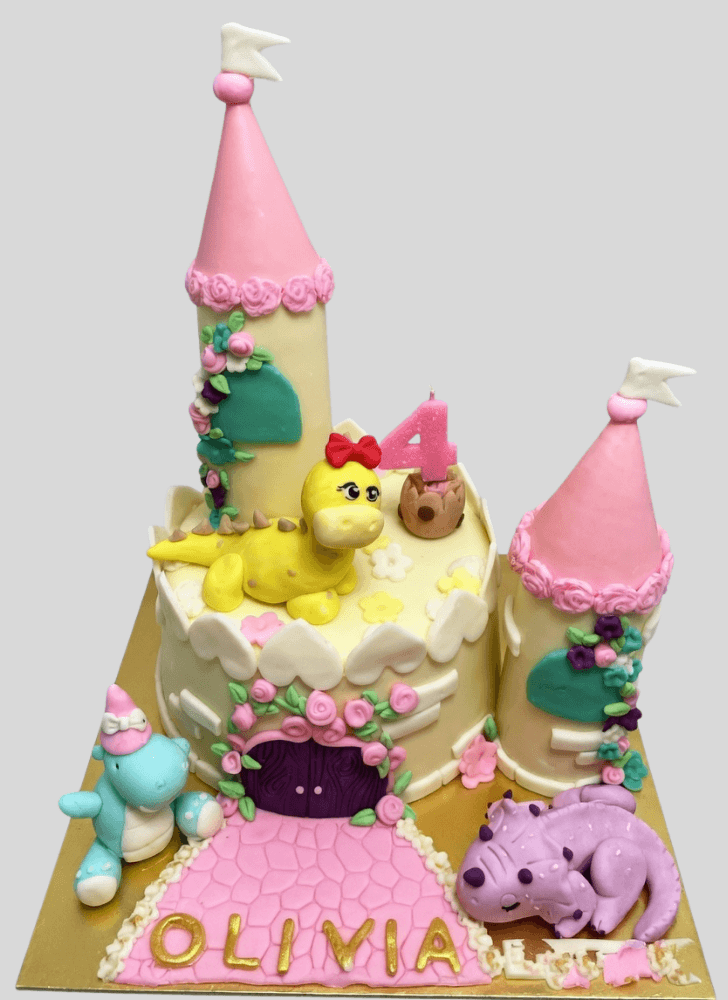 Pleasing Triceratops Cake