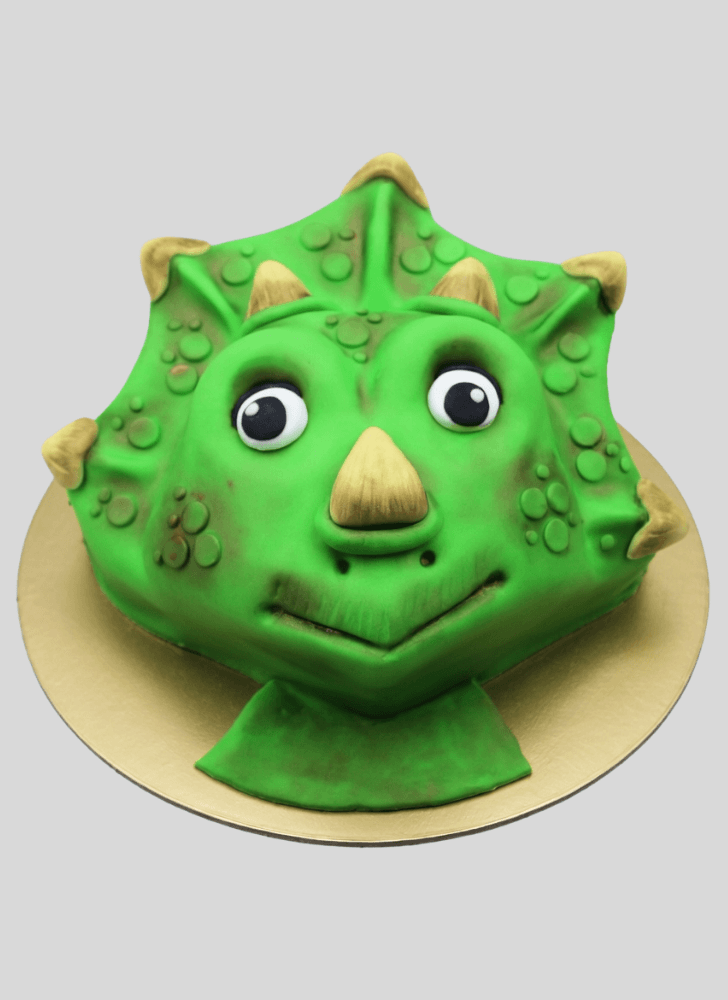 Pretty Triceratops Cake