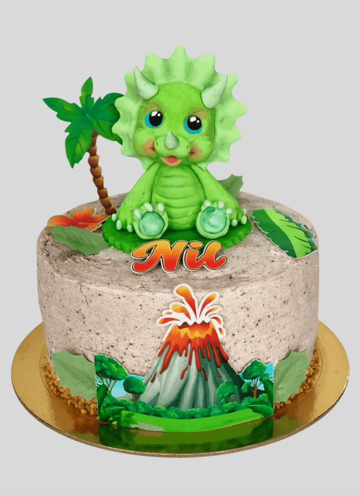 Wonderful Triceratops Cake Design