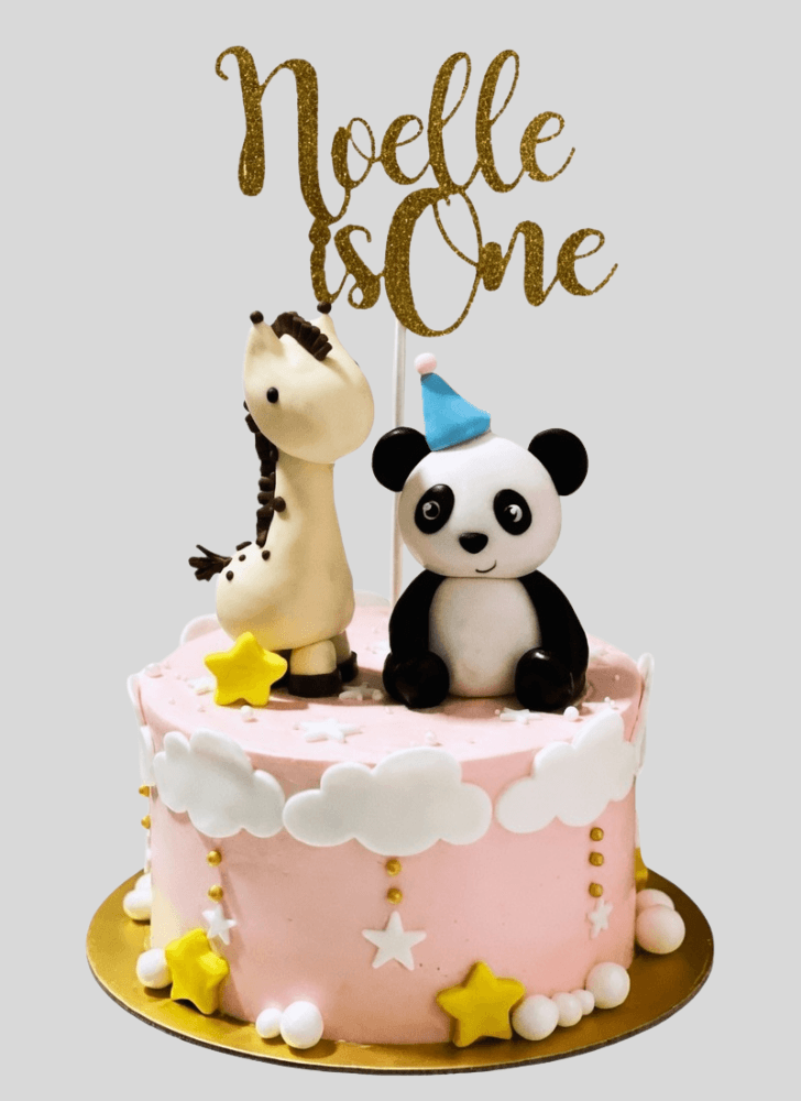 Delicate Baby Panda Cake