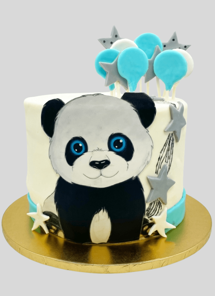 Graceful Baby Panda Cake