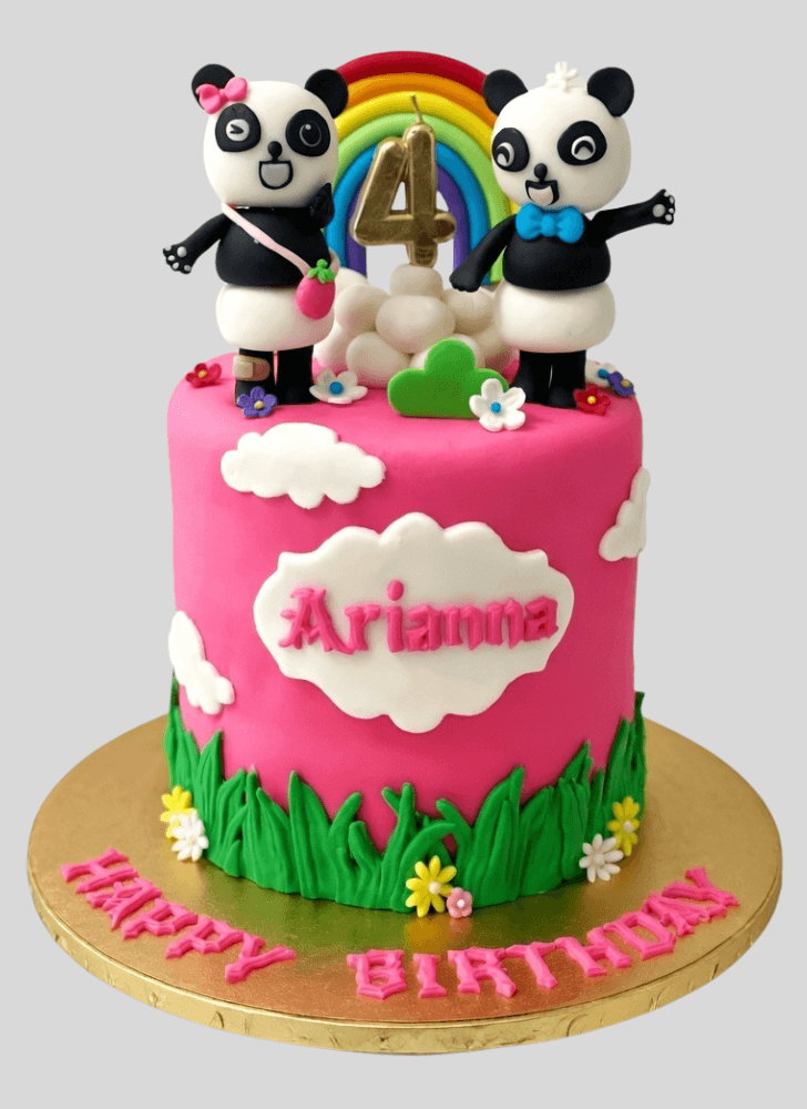 Handsome Baby Panda Cake
