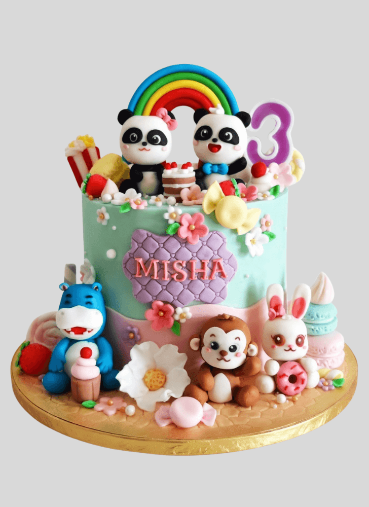 Magnetic Baby Panda Cake