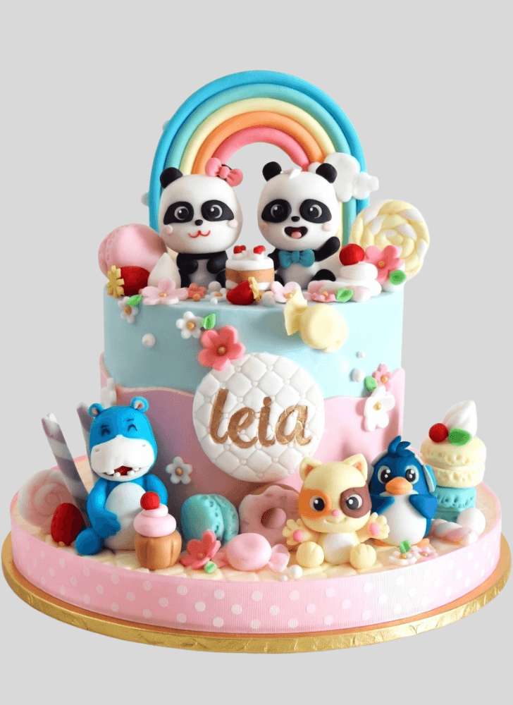 Pleasing Baby Panda Cake
