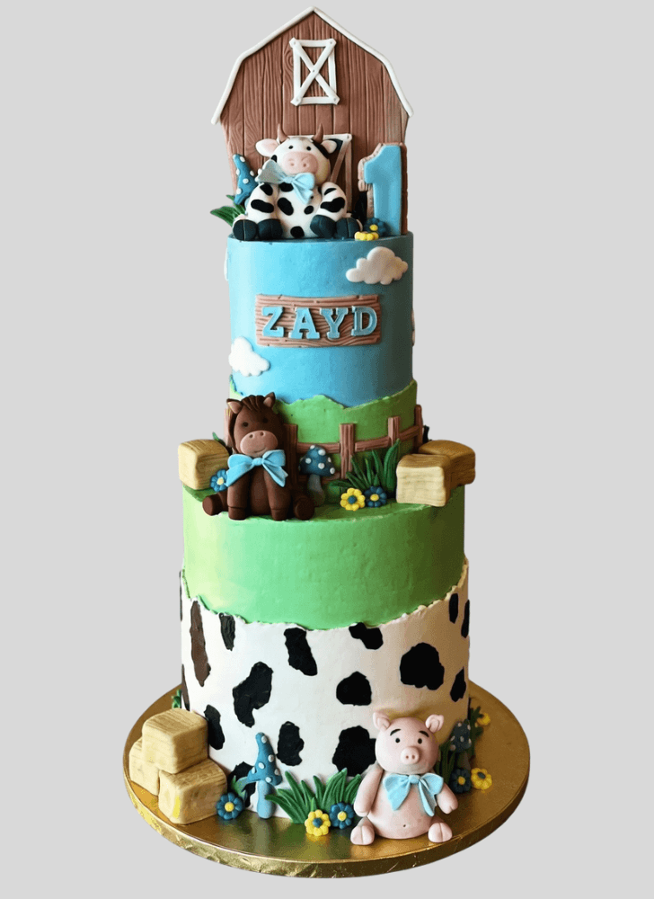 Appealing Farm Cake