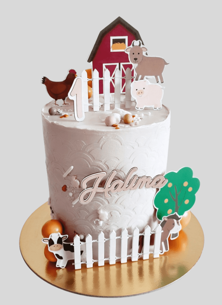 Beauteous Farm Cake