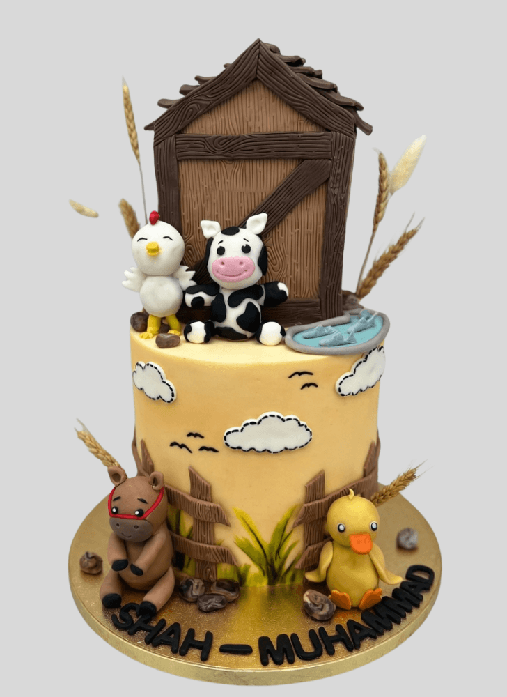 Classy Farm Cake