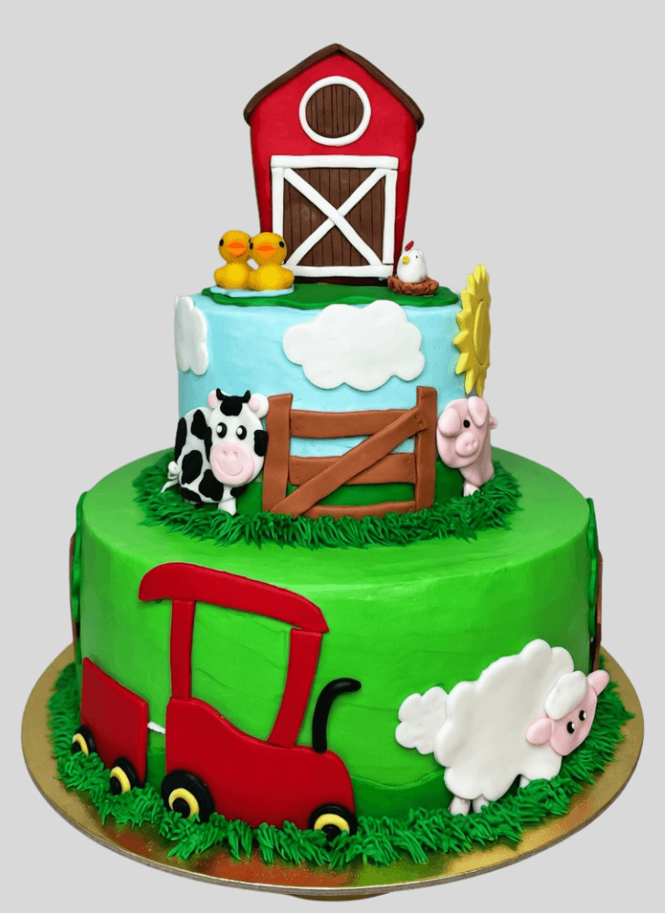 Elegant Farm Cake