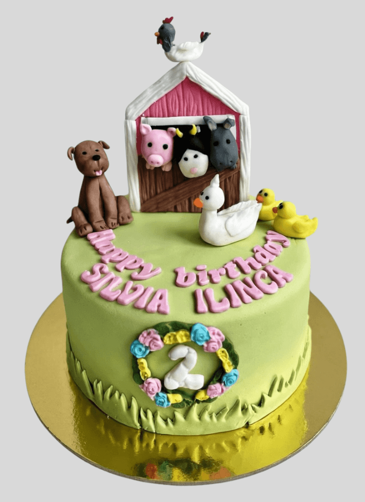 Pleasing Farm Cake