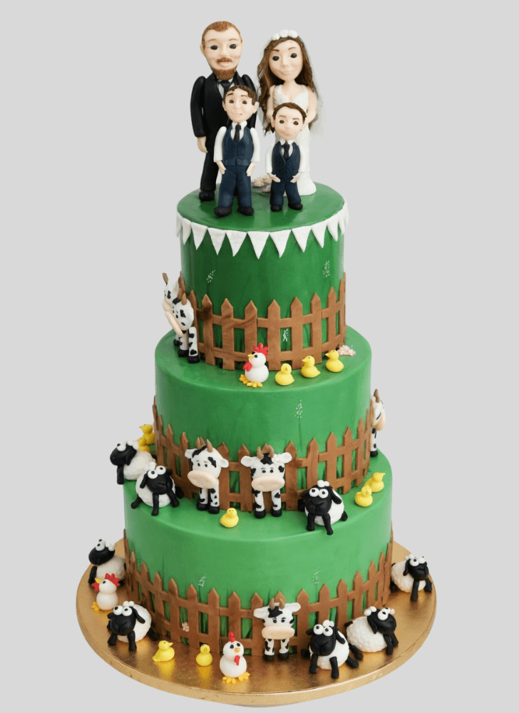 Pretty Farm Cake