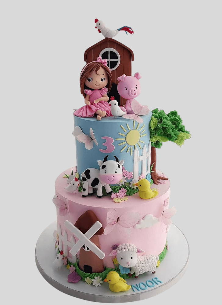 Wonderful Farm Cake Design