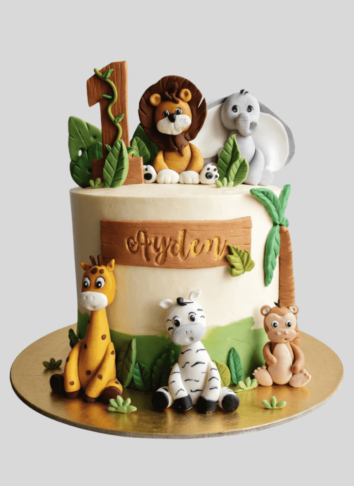 Admirable Jungle Cake Design