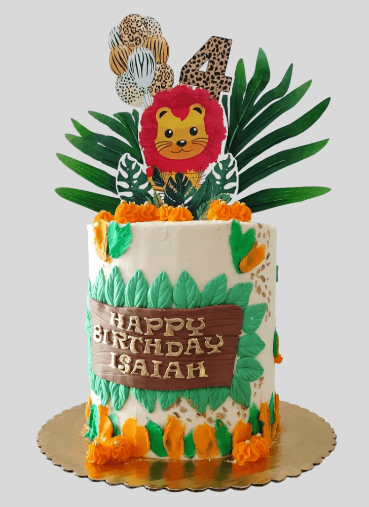 Wonderful Jungle Cake Design