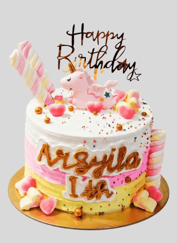 Comely Magical Unicorn Cake
