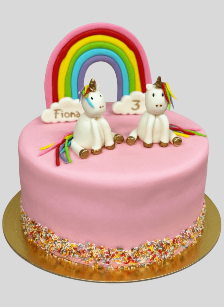 Pleasing Magical Unicorn Cake