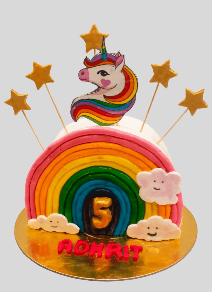 Radiant Magical Unicorn Cake
