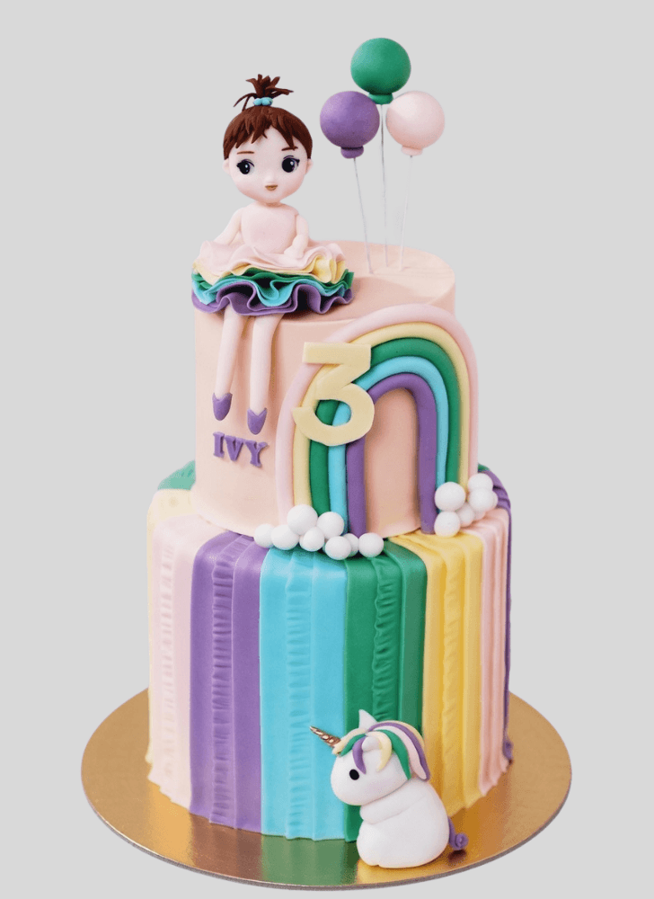 Refined Magical Unicorn Cake