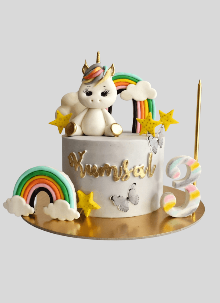 Resplendent Magical Unicorn Cake