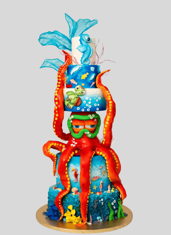 Dazzling Octopus Cake