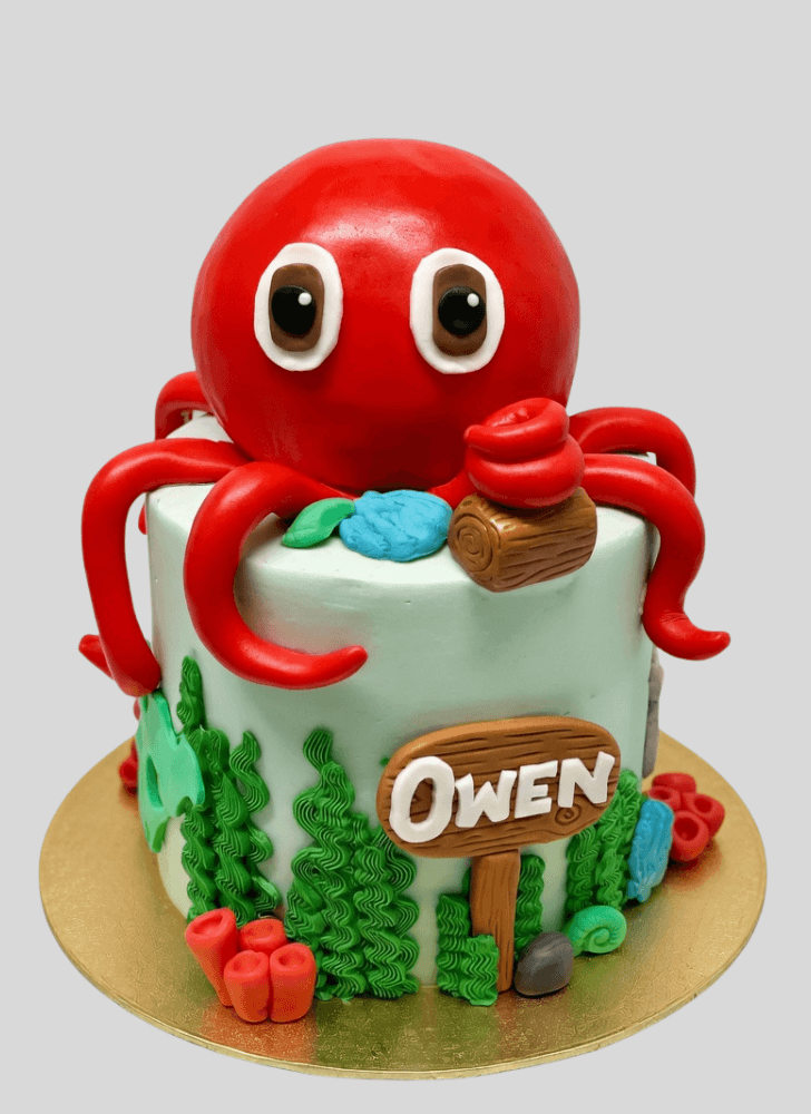 Handsome Octopus Cake