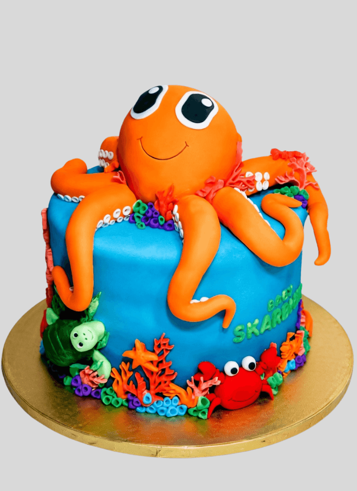 Inviting Octopus Cake