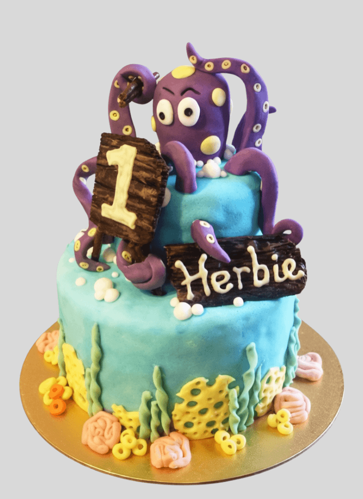 Lovely Octopus Cake Design