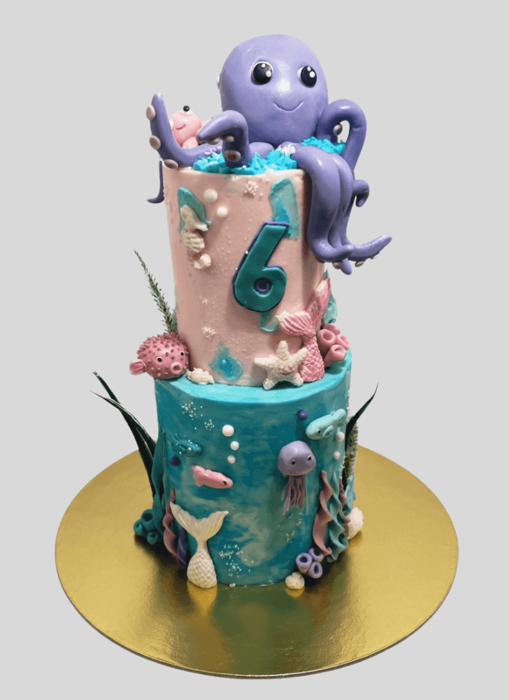 Pleasing Octopus Cake