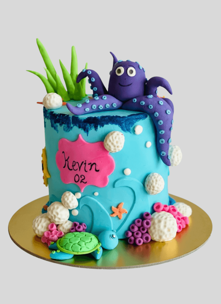 Resplendent Octopus Cake