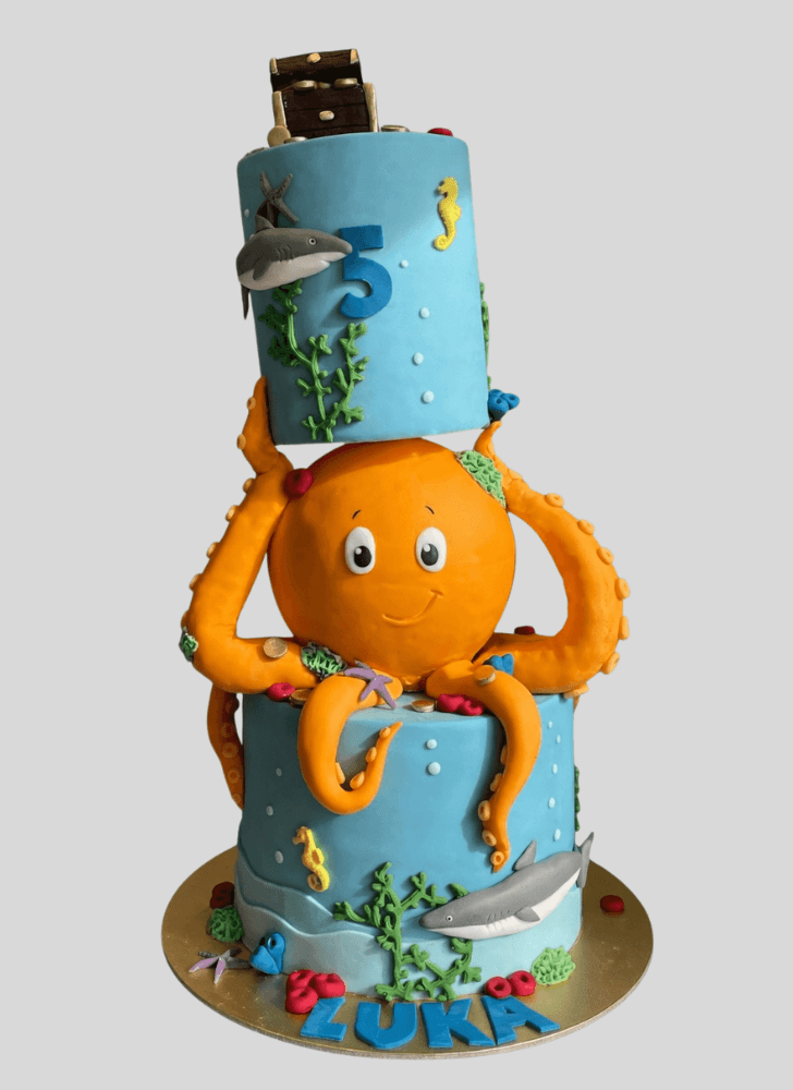 Wonderful Octopus Cake Design