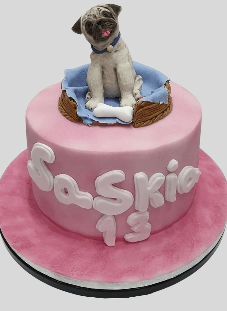 Delicate Puppy Cake
