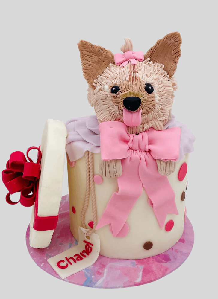 Lovely Puppy Cake Design