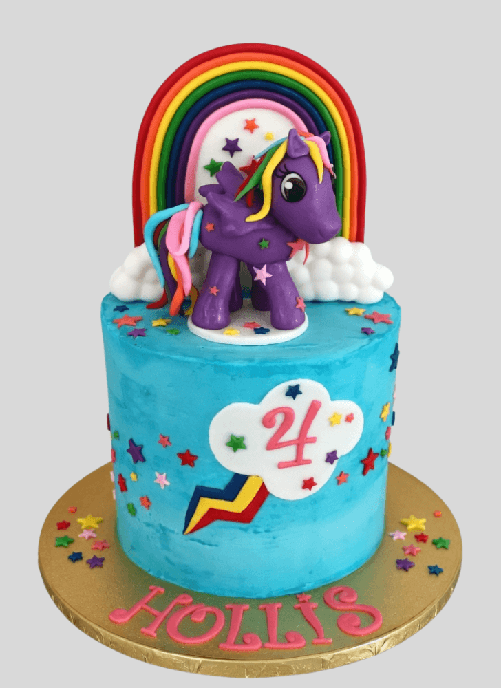 Alluring Rainbow Dash Cake