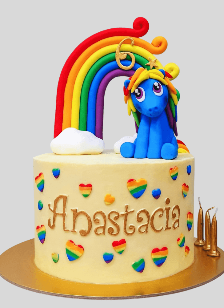 Angelic Rainbow Dash Cake