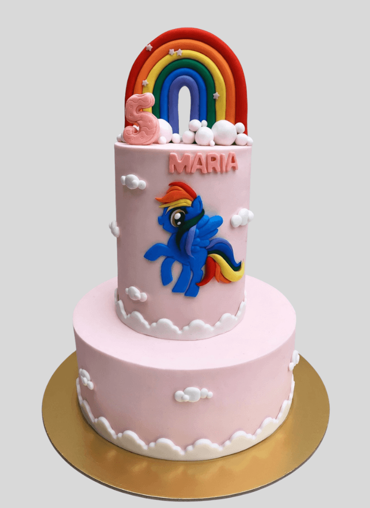 Excellent Rainbow Dash Cake