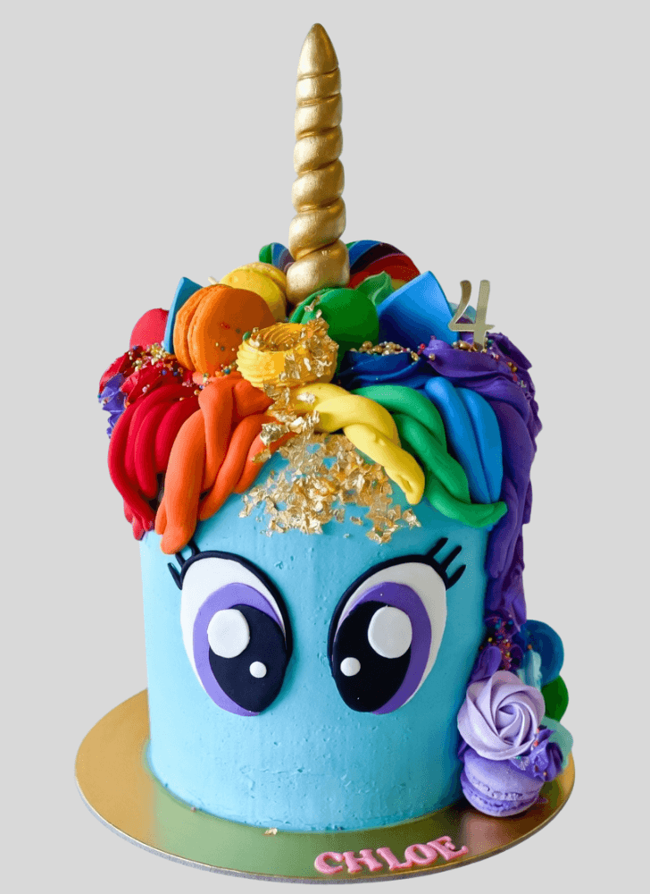 Exquisite Rainbow Dash Cake
