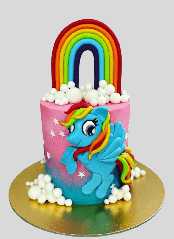 Fine Rainbow Dash Cake