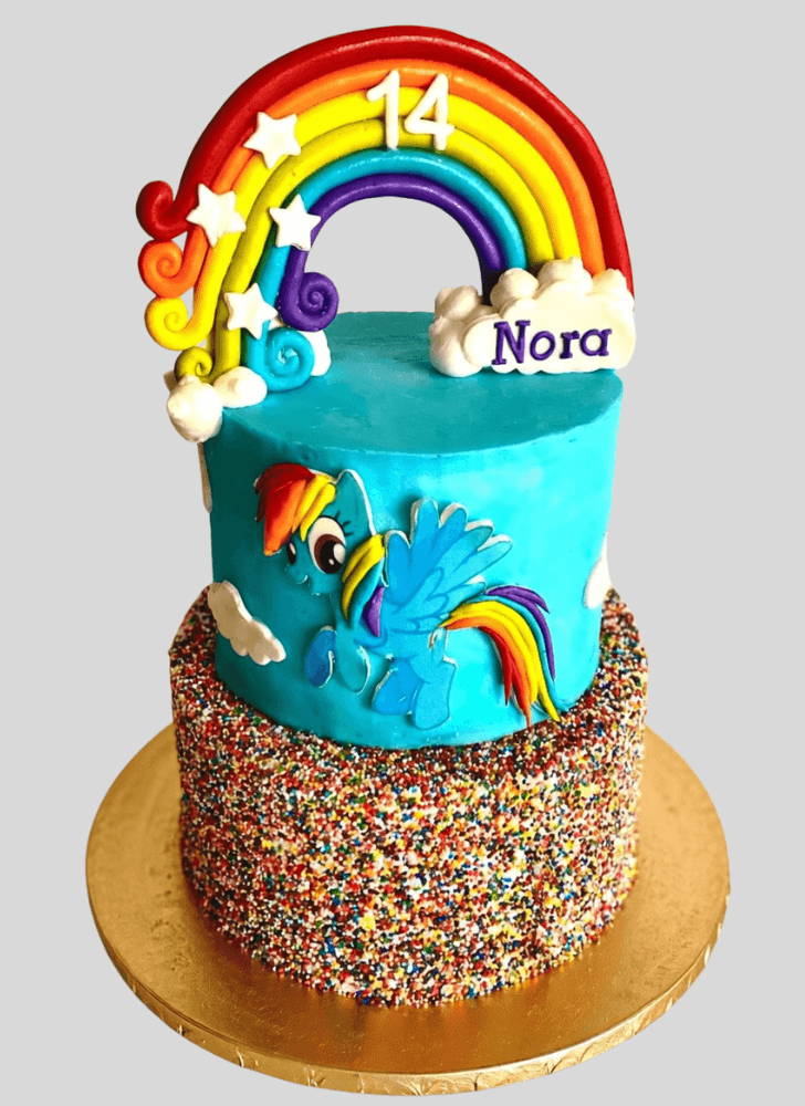 Handsome Rainbow Dash Cake