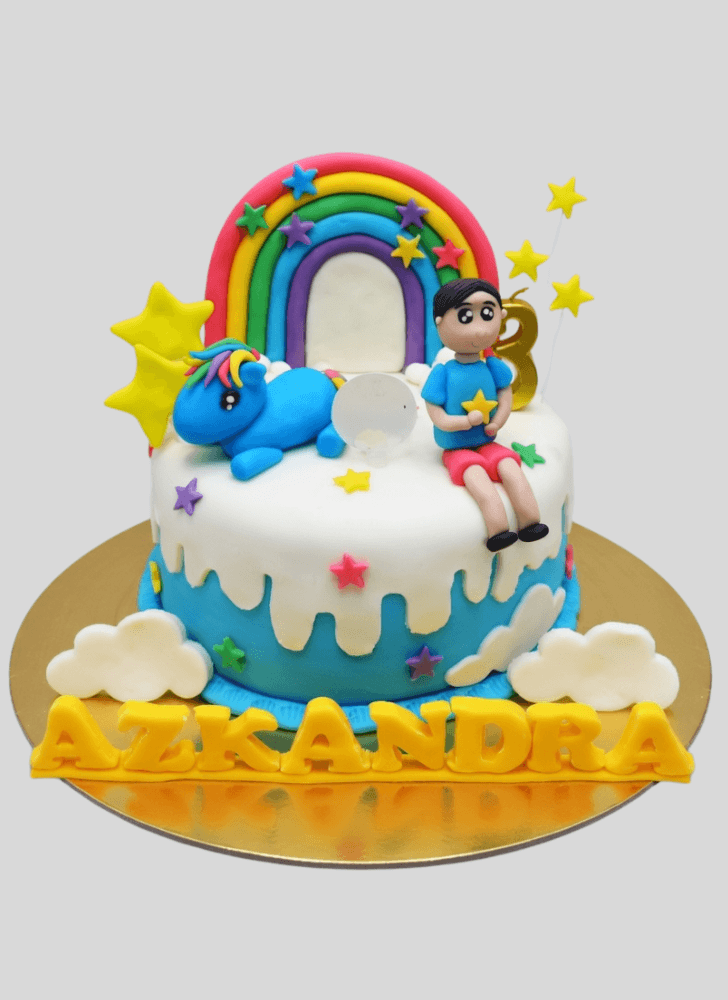 Ideal Rainbow Dash Cake