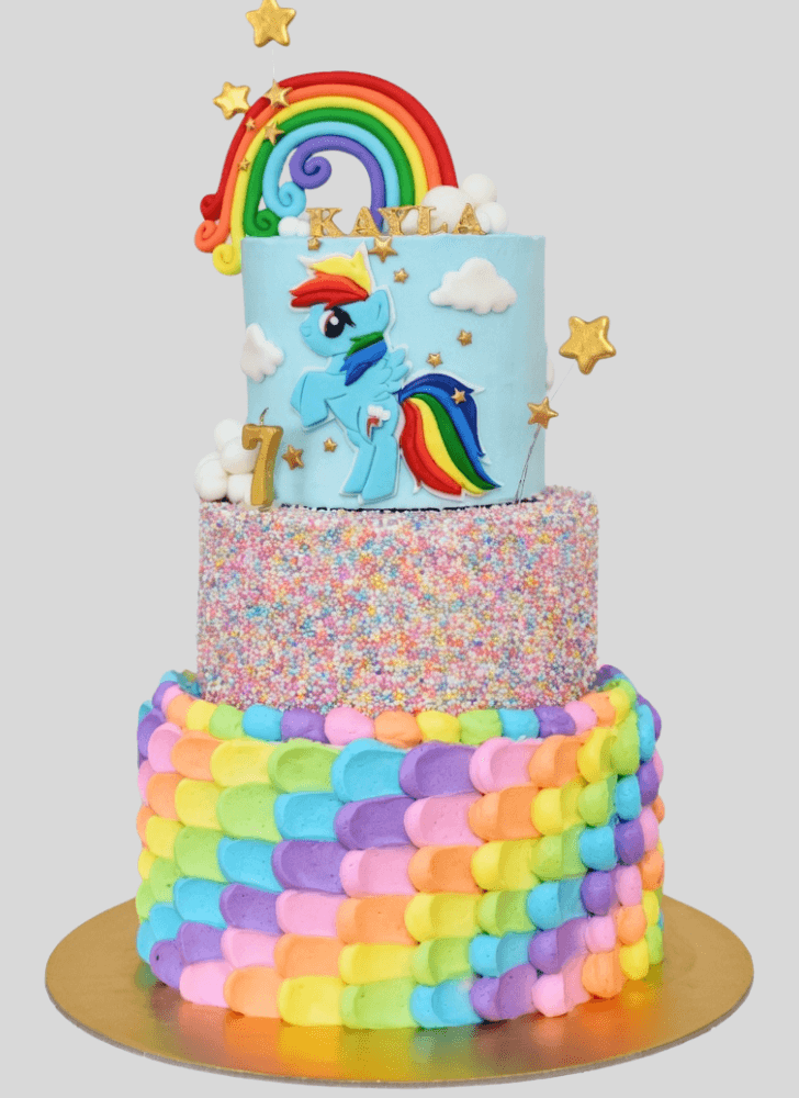 Marvelous Rainbow Dash Cake
