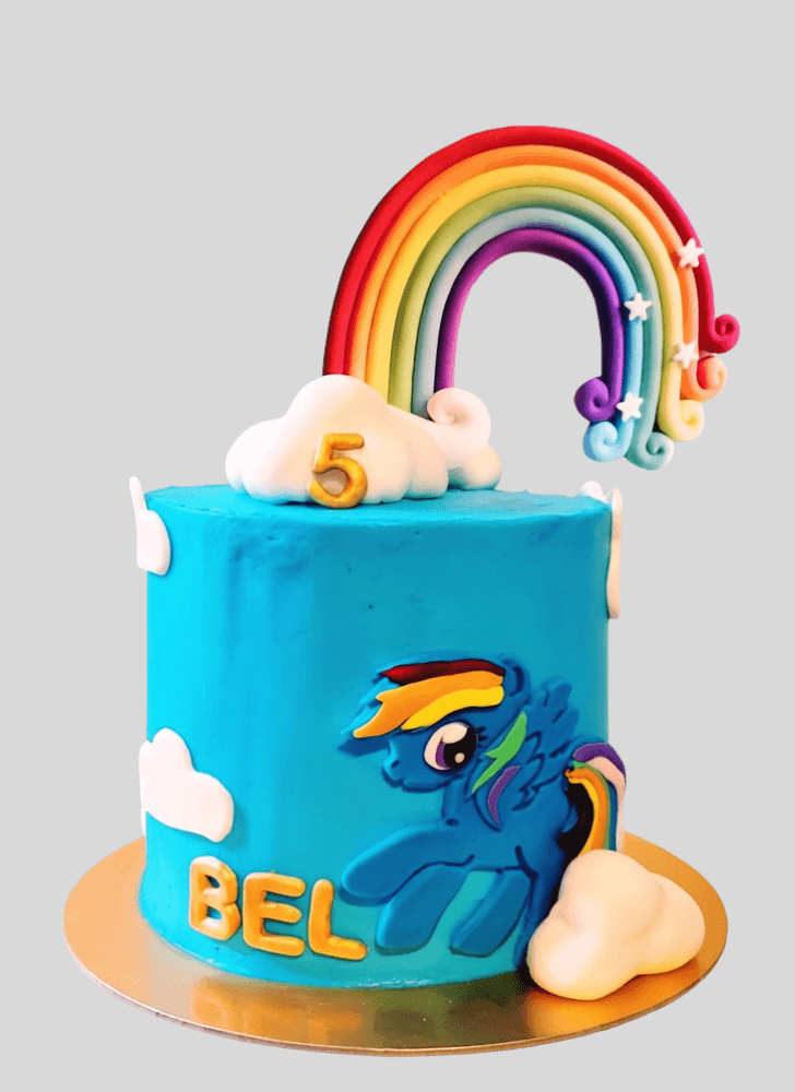 Mesmeric Rainbow Dash Cake
