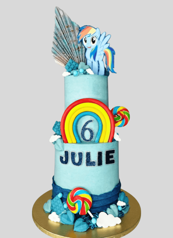 Pretty Rainbow Dash Cake