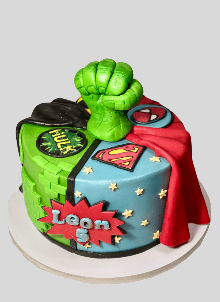 Handsome SuperHero Cake
