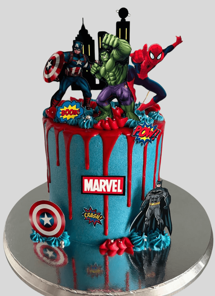 Mesmeric SuperHero Cake