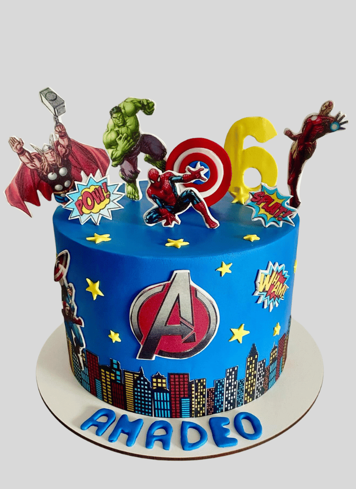 Pretty SuperHero Cake
