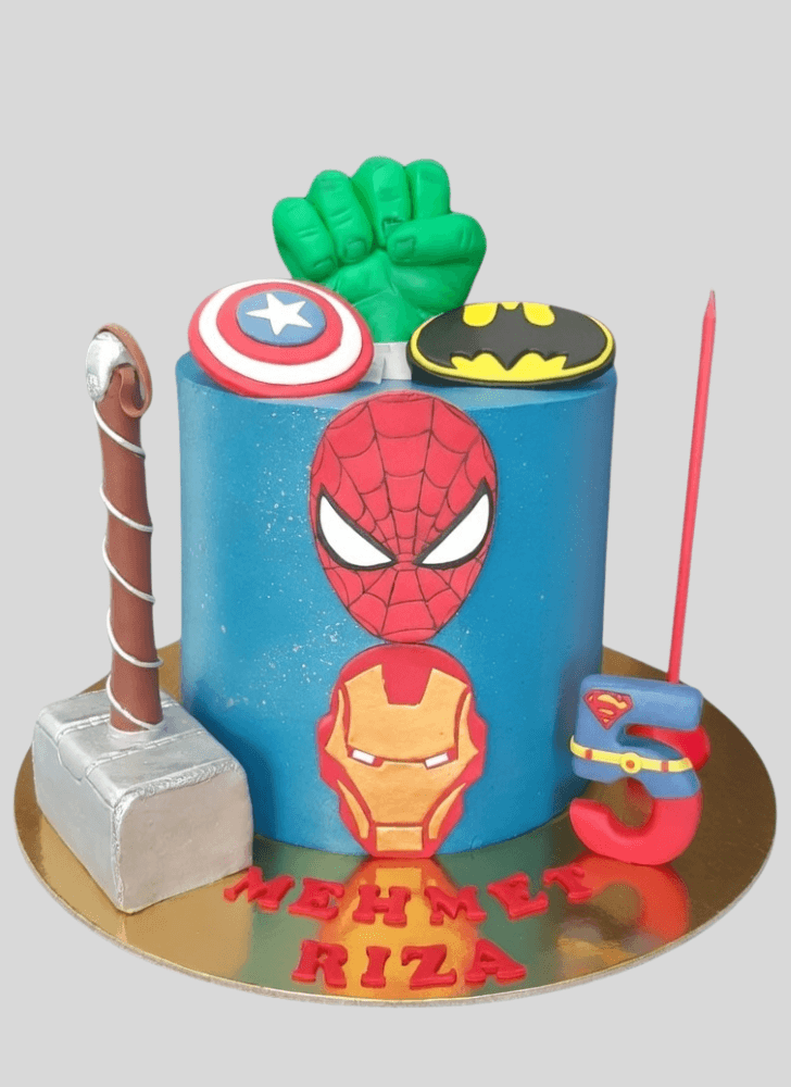 Refined SuperHero Cake