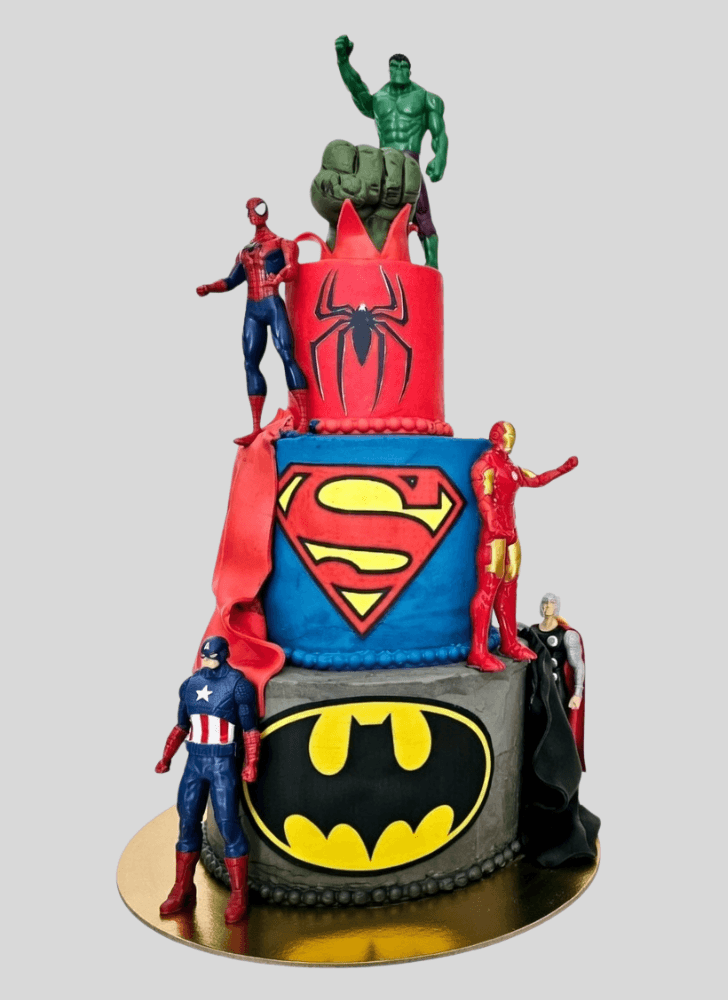 Shapely SuperHero Cake