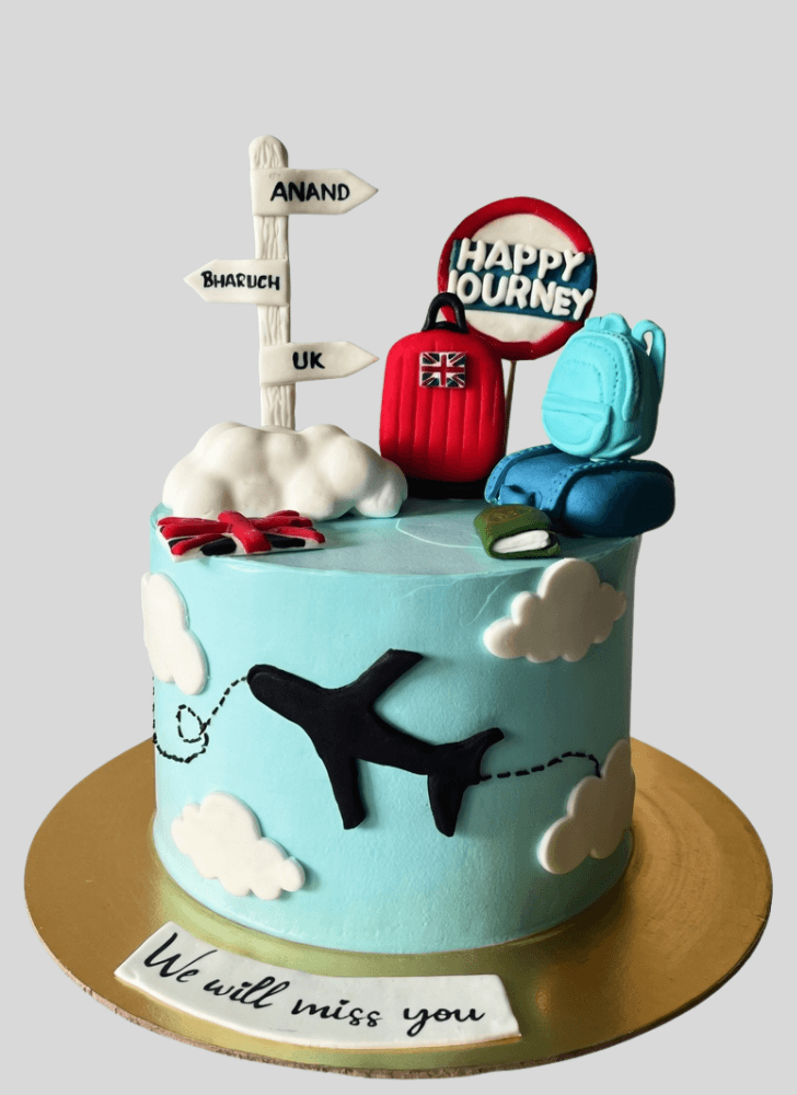 Inviting Travel Cake