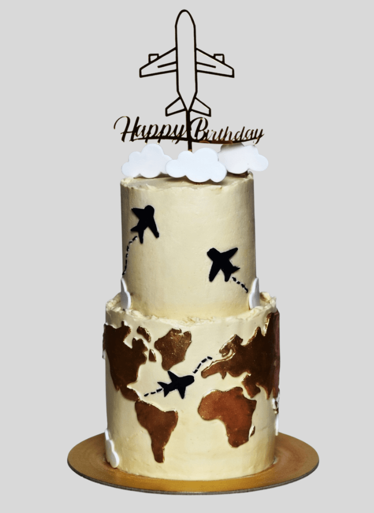 Lovely Travel Cake Design